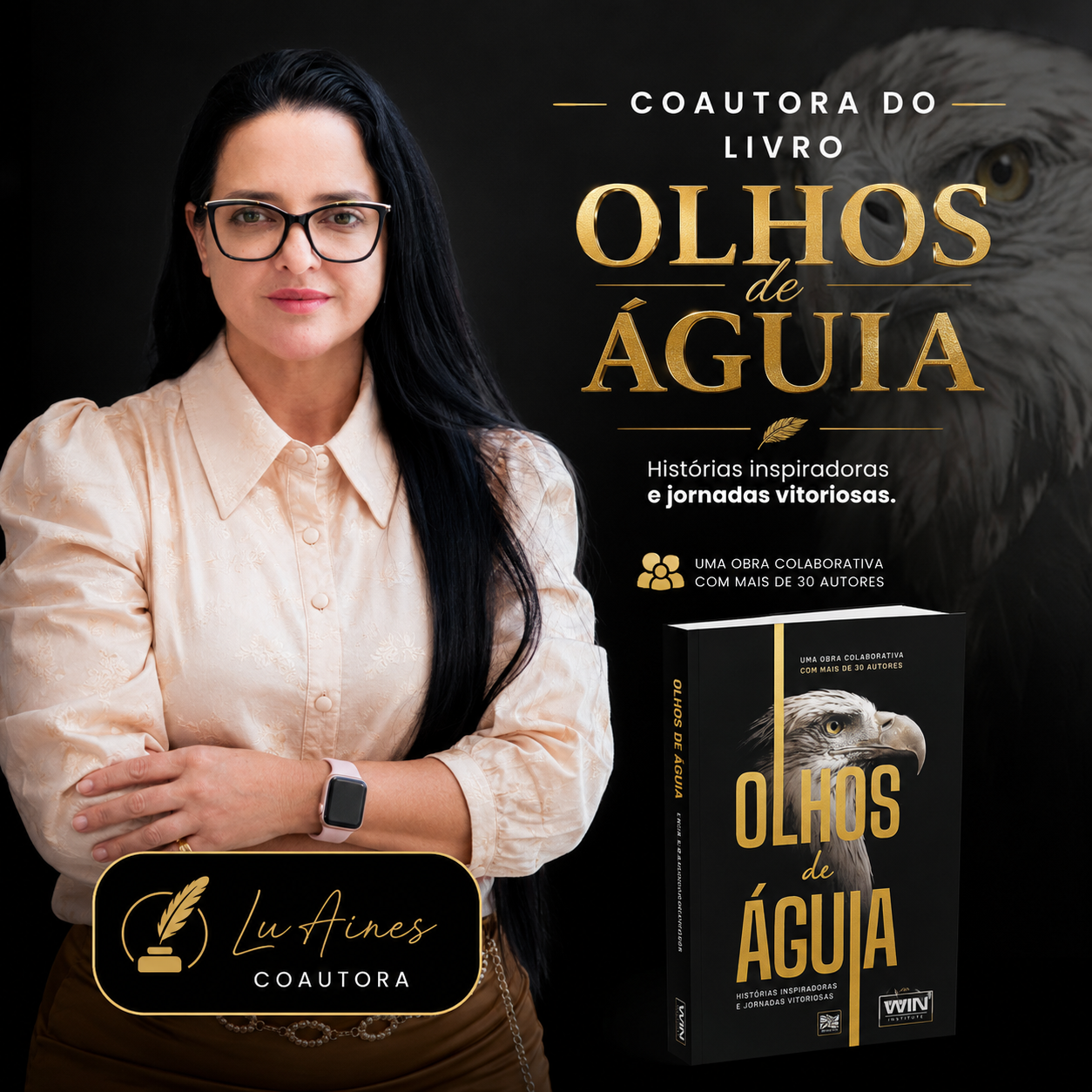 Lu Aires, coautora do livro Olhos de Águia